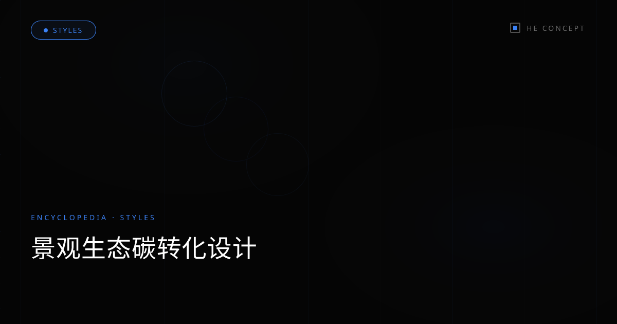 景观生态碳转化设计