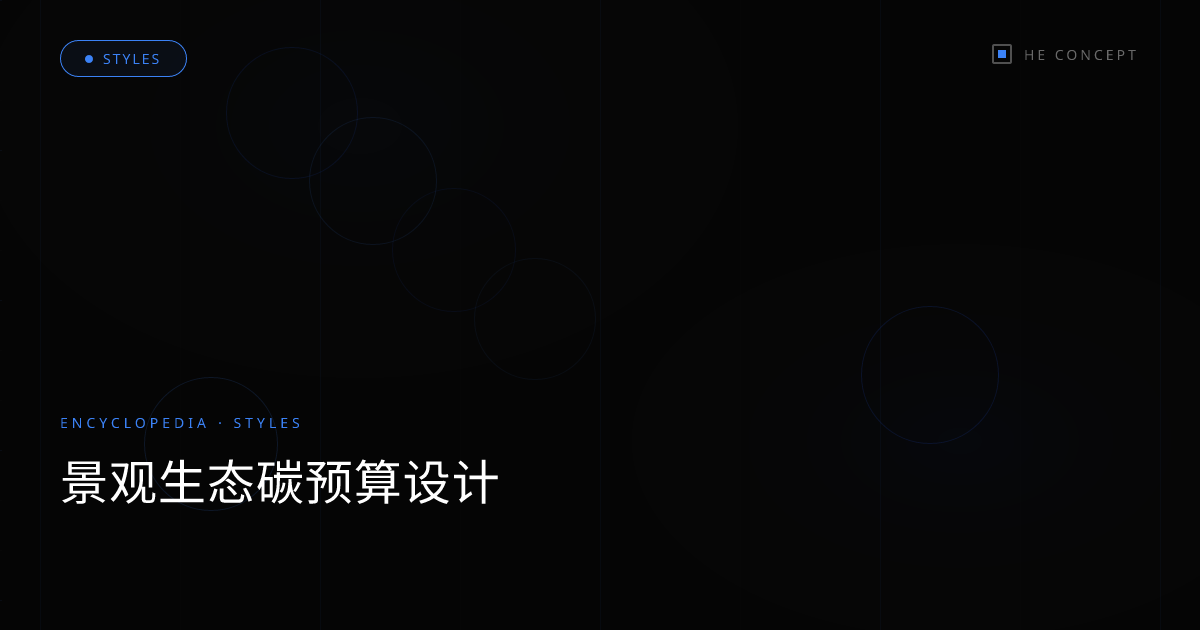 景观生态碳预算设计