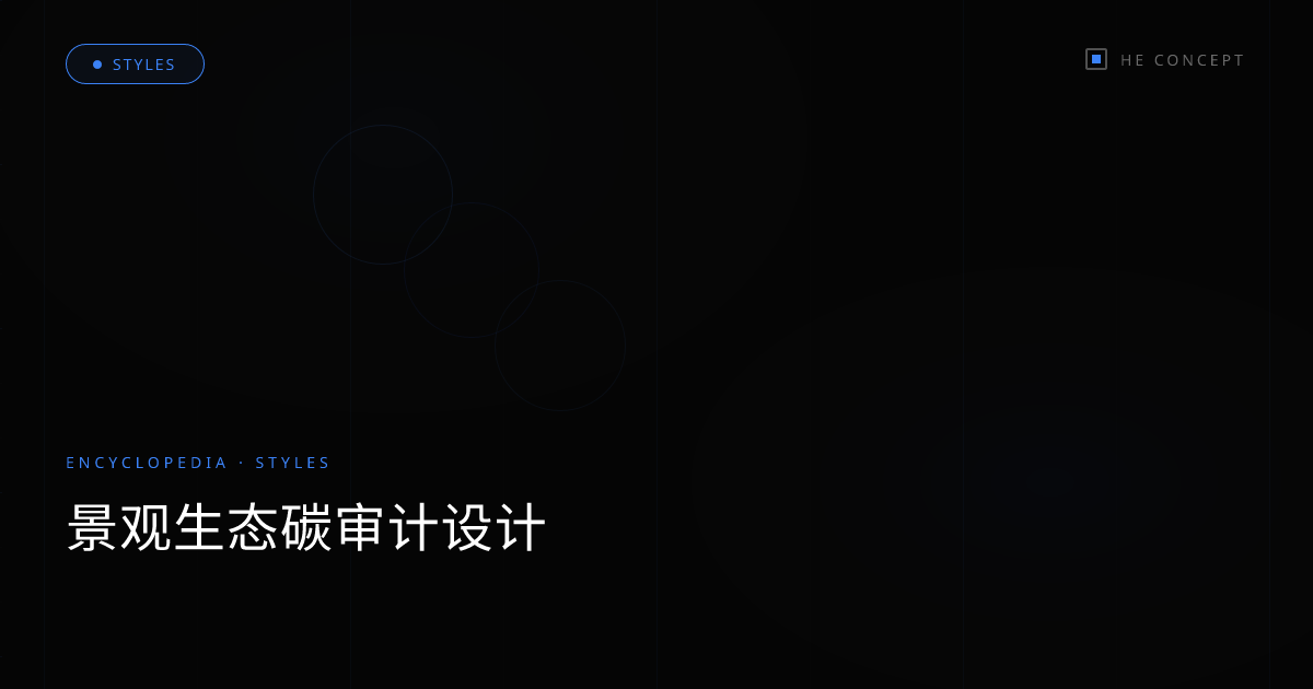 景观生态碳审计设计