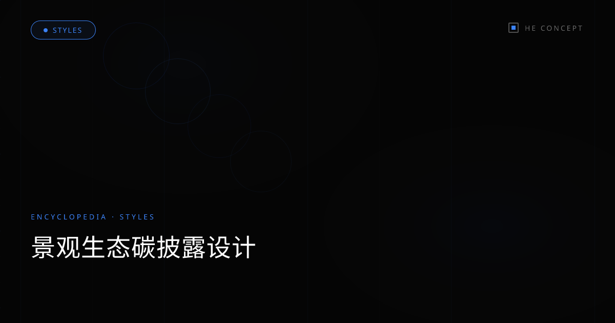 景观生态碳披露设计