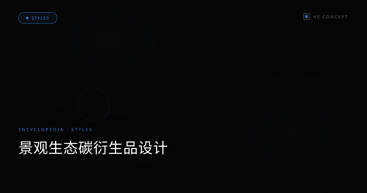 景观生态碳衍生品设计
