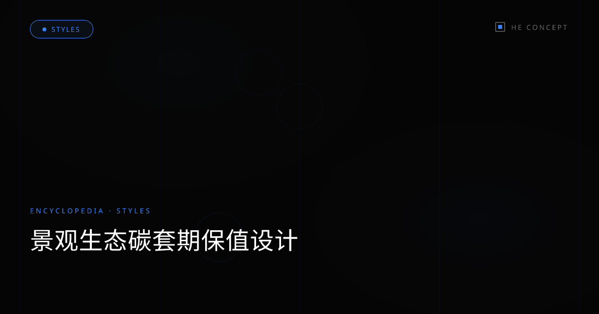 景观生态碳套期保值设计