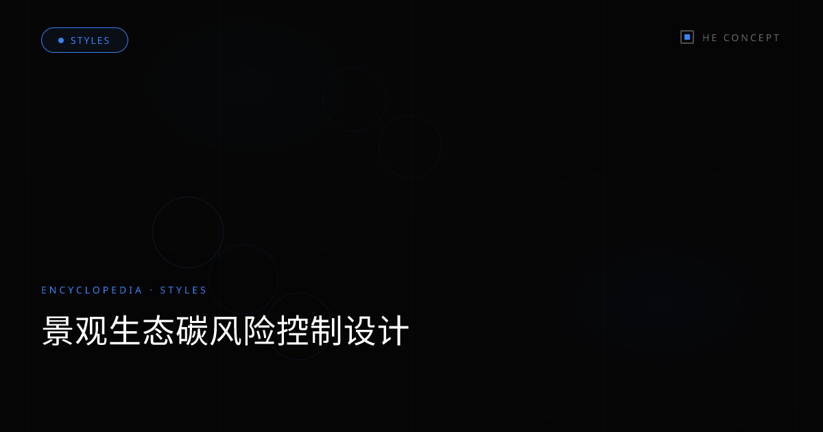 景观生态碳风险控制设计