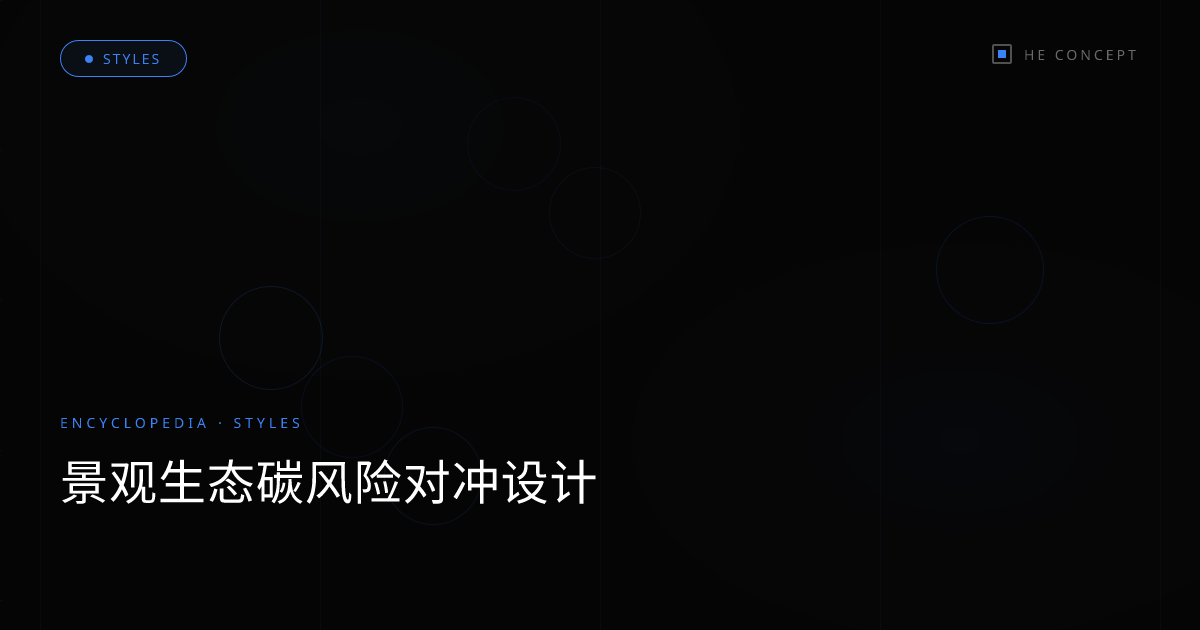 景观生态碳风险对冲设计
