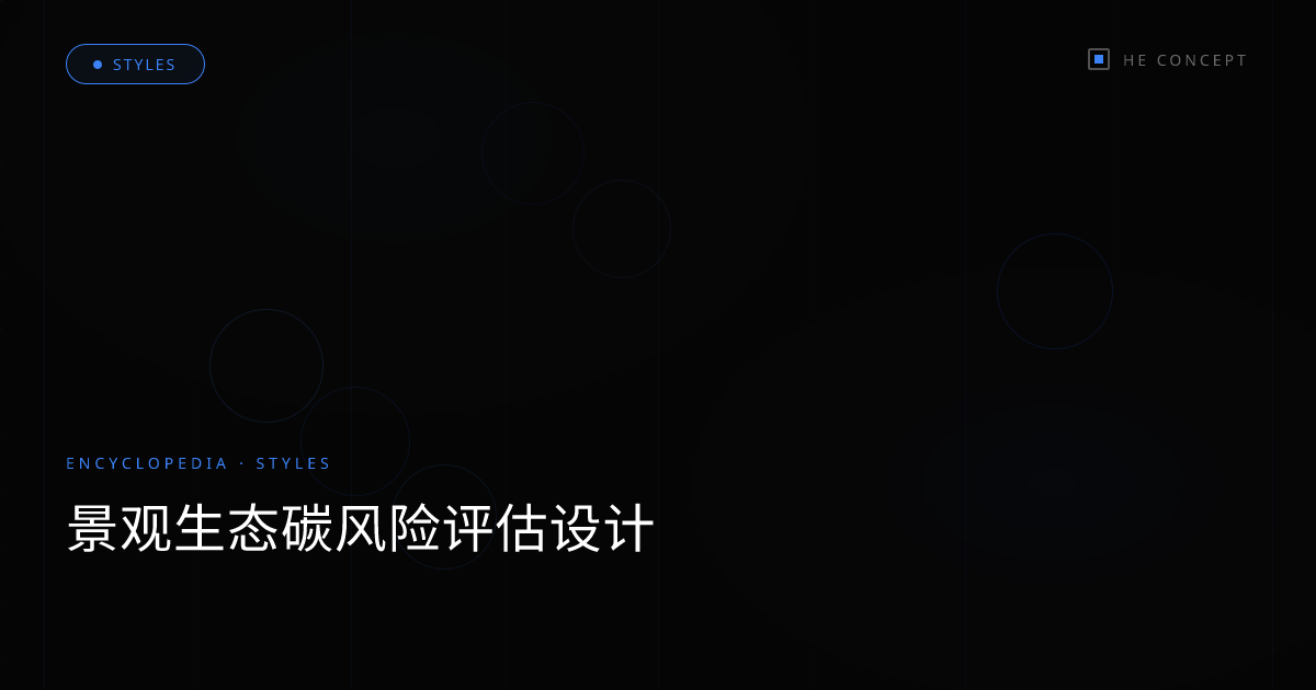 景观生态碳风险评估设计