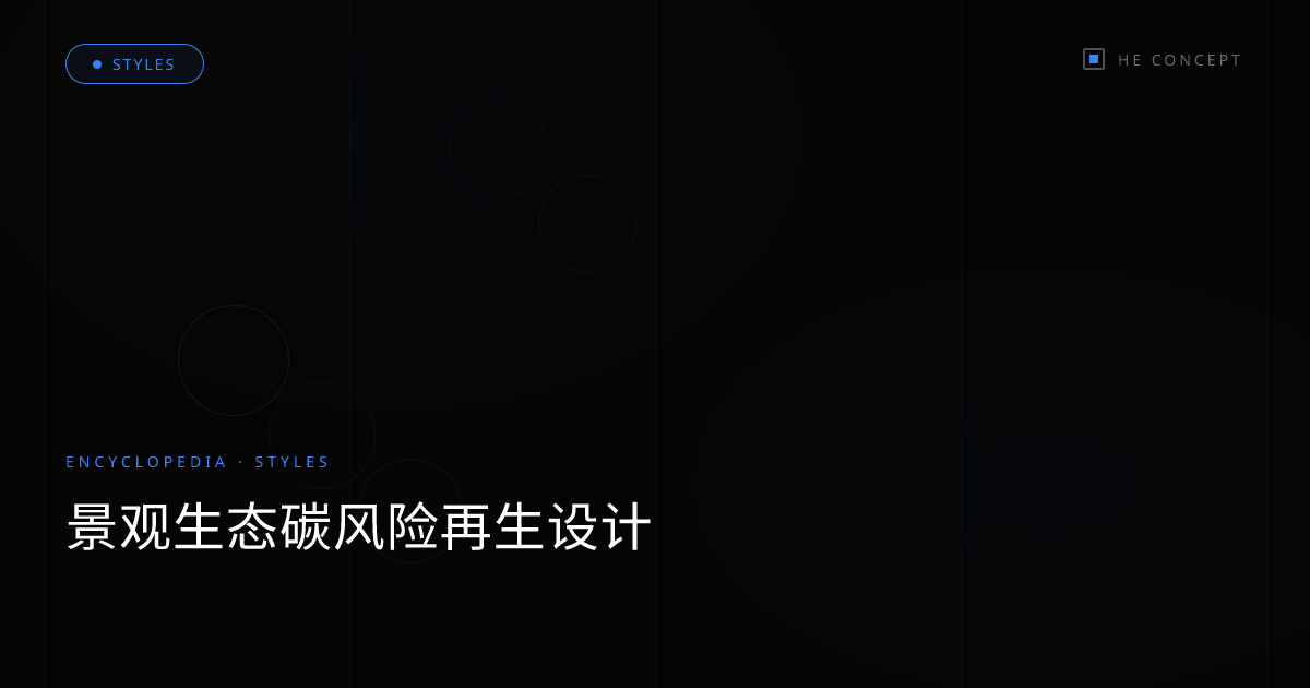 景观生态碳风险再生设计