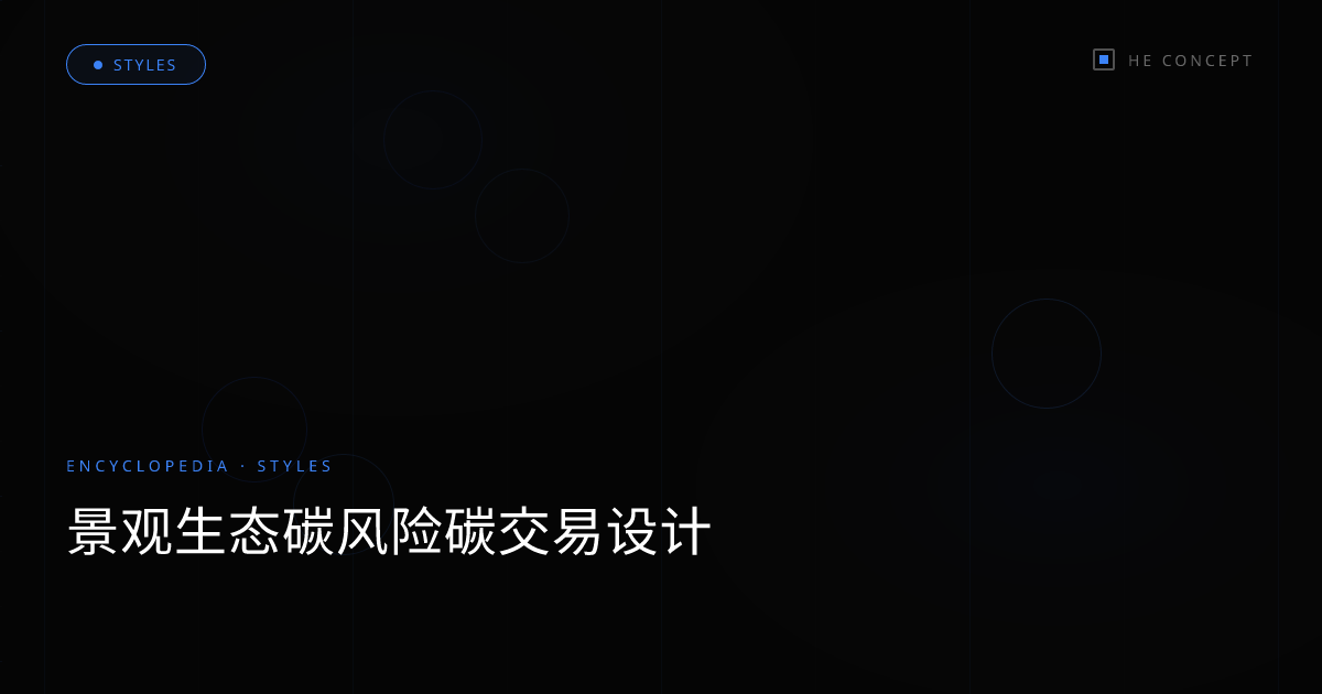 景观生态碳风险碳交易设计
