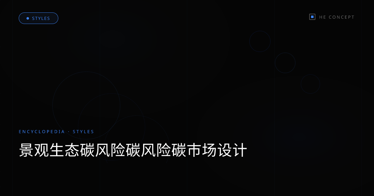 景观生态碳风险碳风险碳市场设计