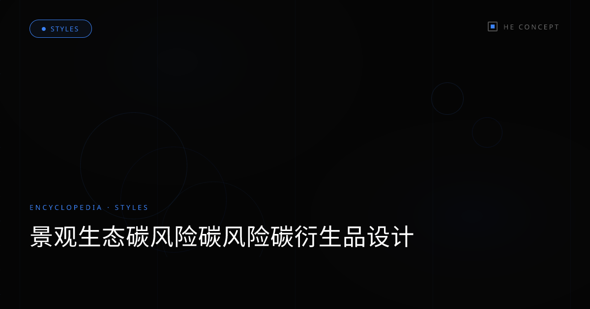 景观生态碳风险碳风险碳衍生品设计