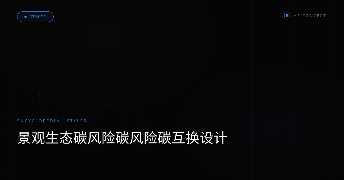景观生态碳风险碳风险碳互换设计