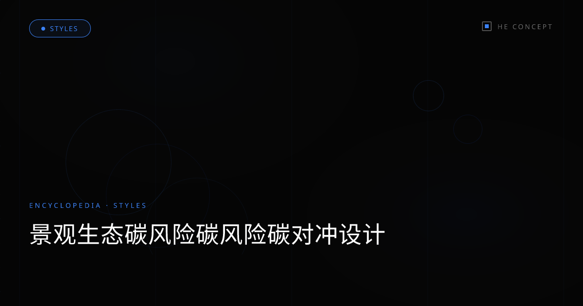 景观生态碳风险碳风险碳对冲设计
